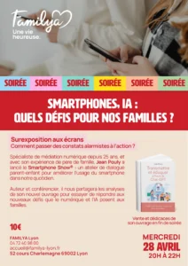 Flyer Familya Conférence sur les smartphones et l'IA