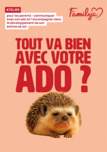 Flyer Familya atelier pour les parents d'ados