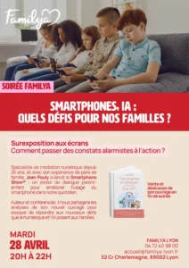 Flyer Familya Conférence sur les smartphones et l'IA
