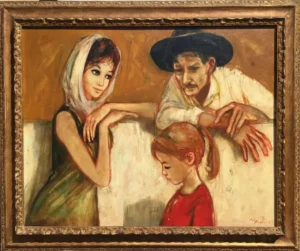 Tableau représentant une famille